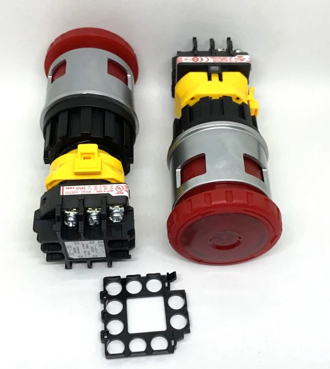 IDEC 이즈미 XN4E-TL403Q4MR 자물쇠 비상 정지 스위치 MF 조명 30mm 412MR 402Q4