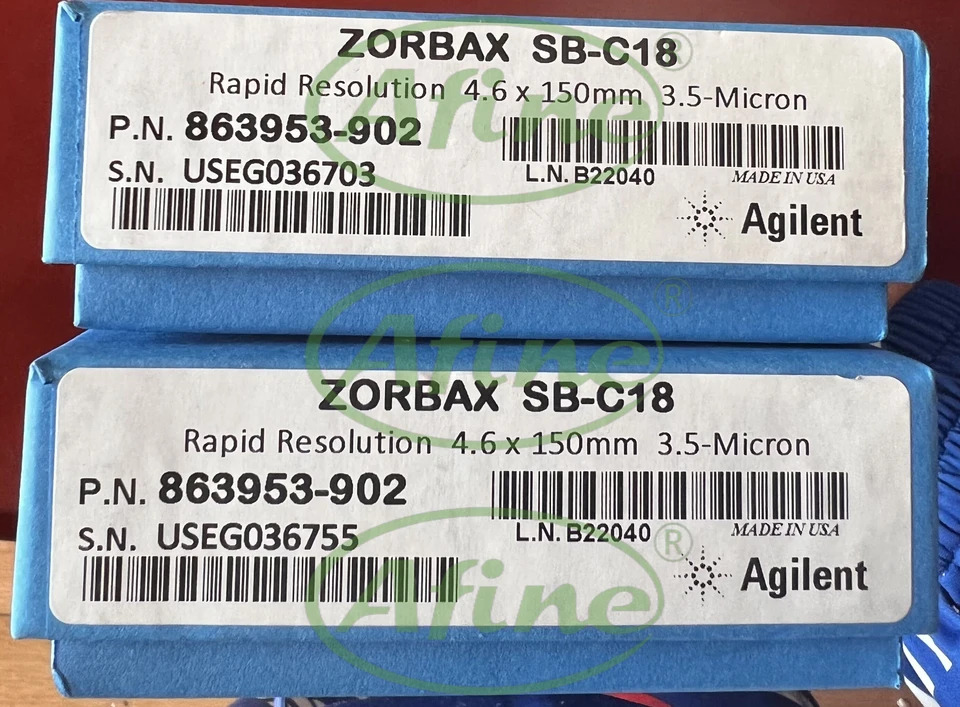 AFINE Agilent ZORBAX RR StableBond C18 컬럼 863953-902 4.6x150mm 3.5 미크론