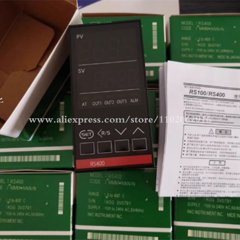 RS400 MMMxNNN/N VMMxNNN VVM 온도 컨트롤러 테이블