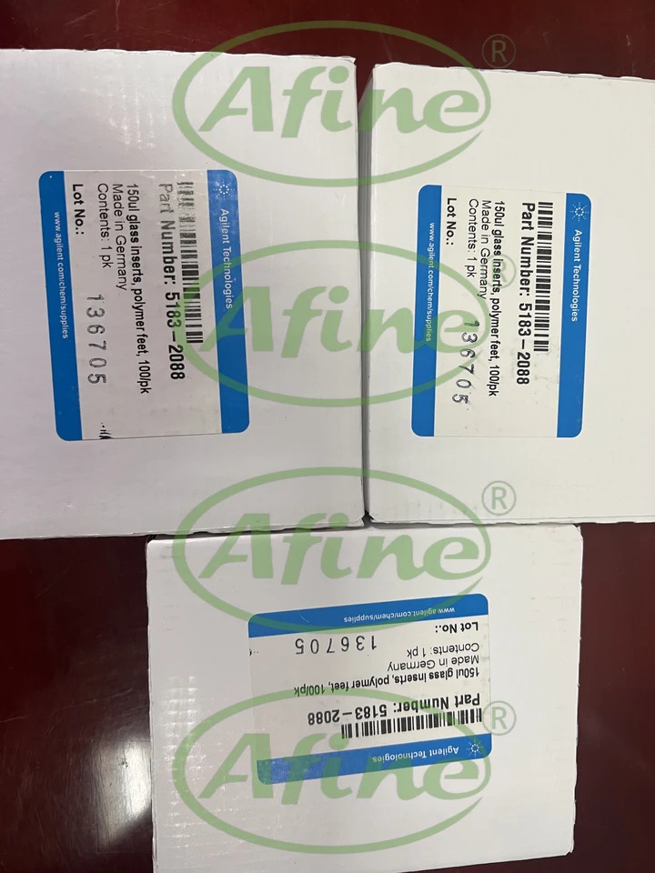 AFINE Agilent 바이알 인서트 폴리머 발 유리 크기 4.8x28mm 5183-2088 150 마이크로리터