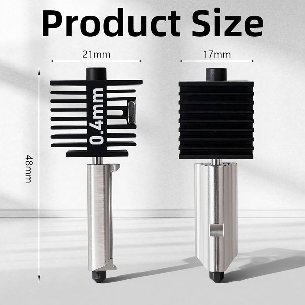 0.2MM 0.4MM 0.6MM 고온 경화 스틸 Lab 프린터와 호환 A1 3D 4팩 실리콘 미니/A1 슬리브가 Bambu 있는 핫엔드 노즐 - 및 키트 - 상세 이미지 2