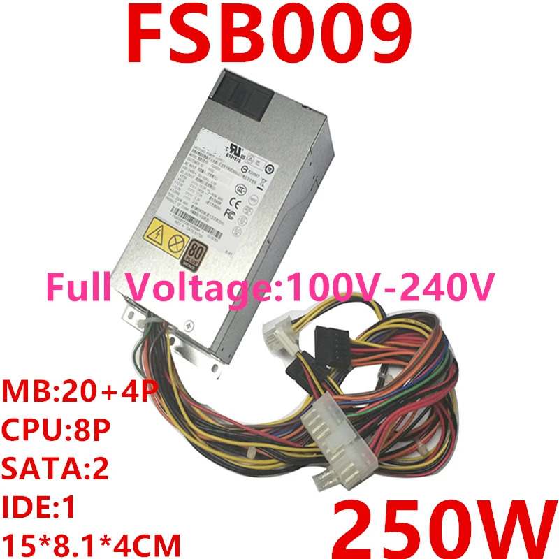 AcBel FLEX스위칭 전원공급장치 소형 1U 250W FSB009 PSU 신