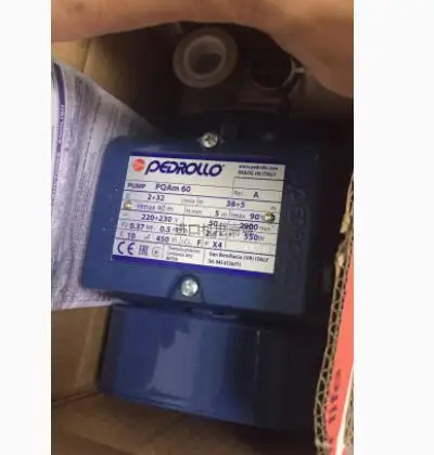 pedrollo 고압 순환 워터 펌프 PQAM60-220V PQA60-380V