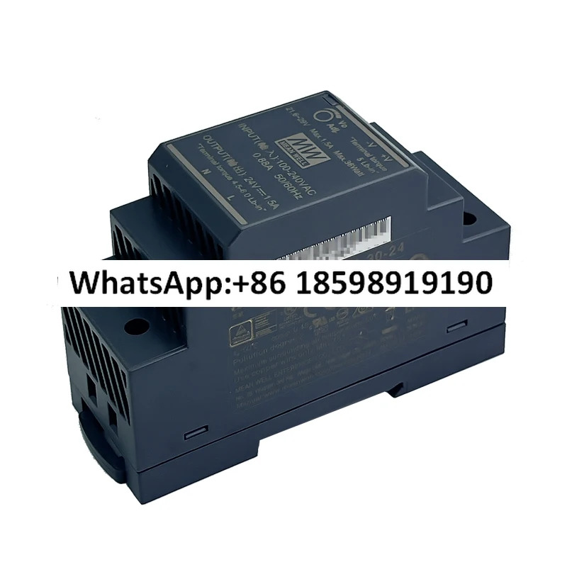 HDR 30 Mingwei 5 12 15 24 48V 레일 DC 스위칭 전원공급장치 30W 소량 스텝 DR30