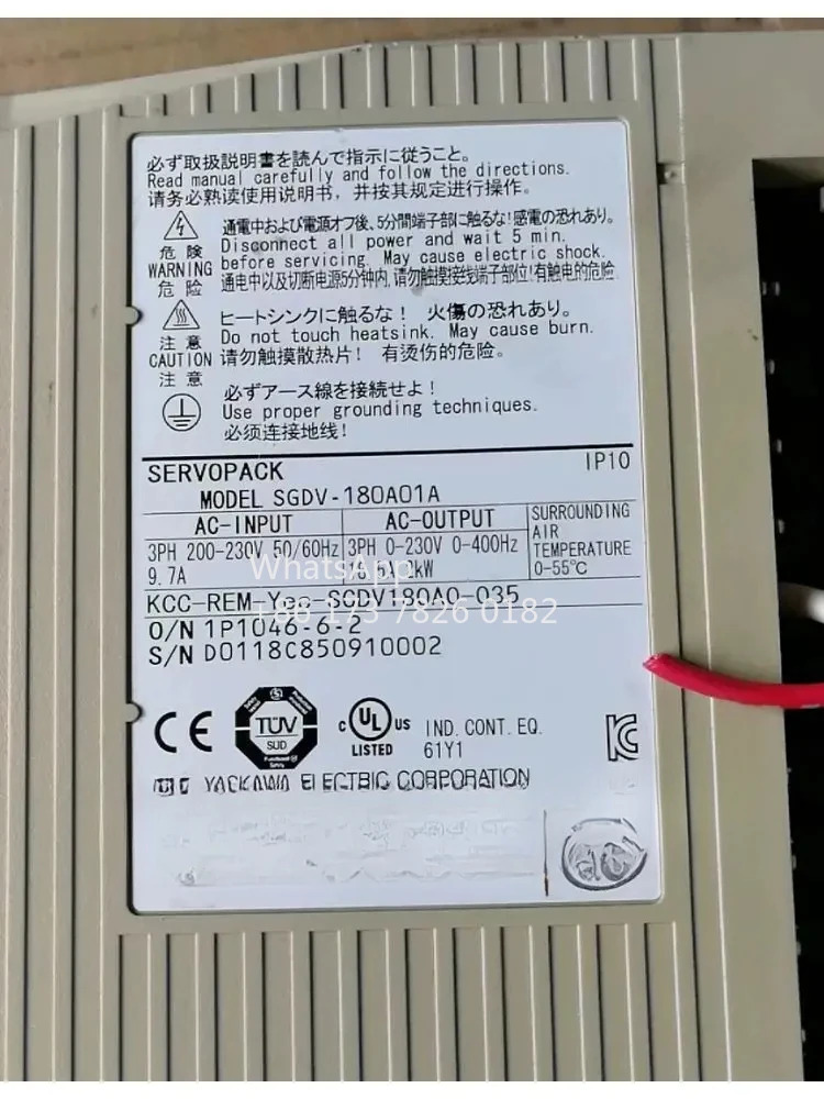 SGDV-180A01A 리퍼 서보 드라이브 2kW 기능 OK