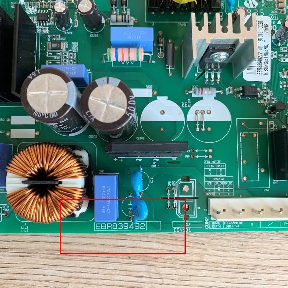LG 냉장고오리지널 마더보드 PCB 컨트롤 플레이트 EBR839492 72 40 EAX66940507 VER.1.0