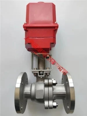 R-5-32F 전기 볼 밸브 R-5-40F 스테인레스 스틸 304 플랜지