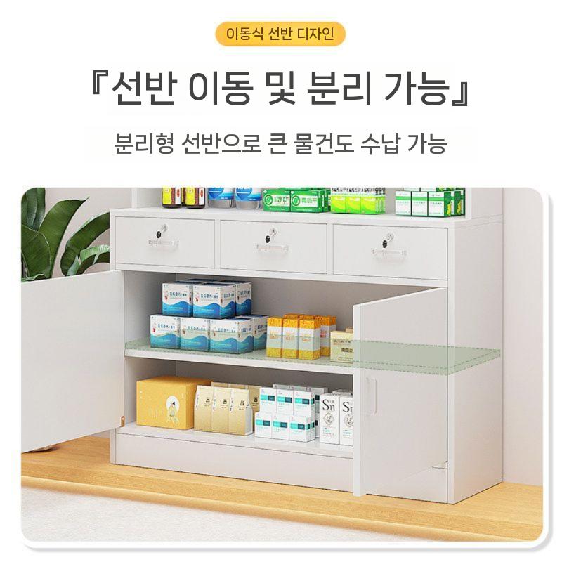 다용도 서랍형 보관함 거실 정리장 캐비닛 인테리어 정리함 선반 수납함 슬라이드 - 상세 이미지 3
