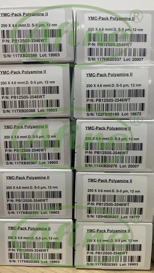 AFINE YMC PB12S05-2546WT 4.6mm I.D. 폴리아민 II hp호환LC 컬럼 12 nm S-5 m 250x4.6mm