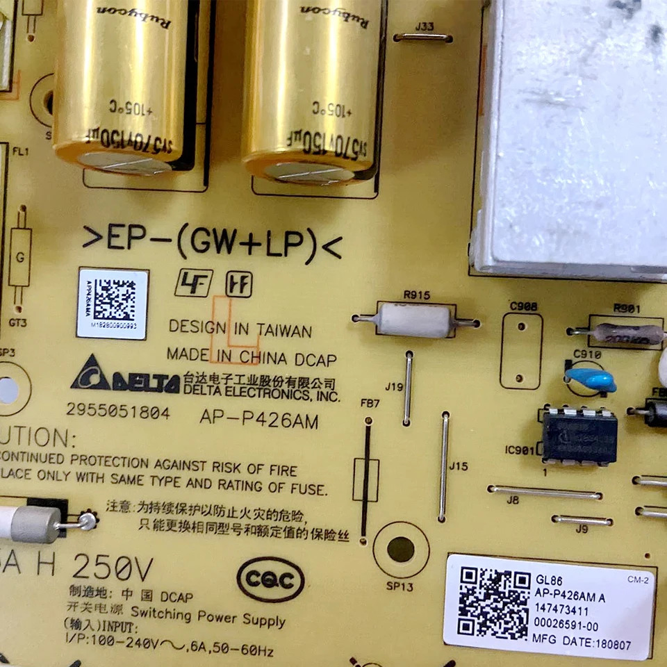 AP-P426AM 2955051804 PCB 마더보드 전원공급장치 보드 소니호환 TV KD-75X7800F