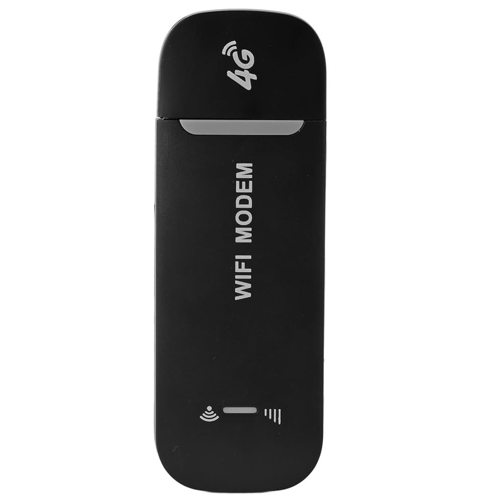 Zopsc SIM 카드 슬롯이 있는 4G 앤 플러그 라우터, USB 모뎀 여행용 핫스팟 플레이, 미니 휴대용 블랙 Black - 상품 이미지