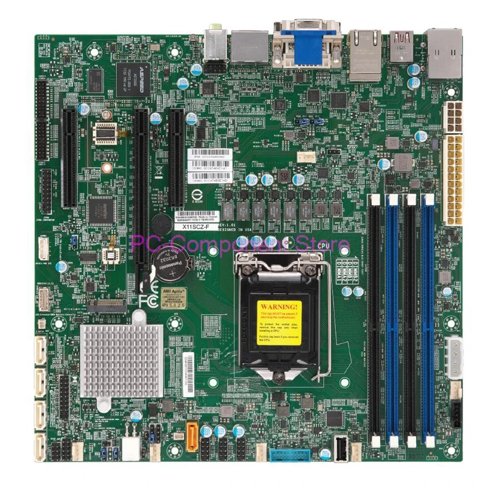 Supermicro 워크스테이션 마더보드X11SCZ-F 8/대 코어 i3/i5/i7/i9 Xeon E-2100/E-2200 시리즈 LGA-1151 DDR4 PCI-E3.0