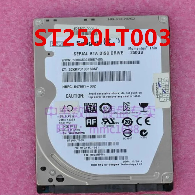 씨게이트 250GB SATA 2.5 인치 5400RPM 16MB 노트북 HDD ST250LT003 하드 거신