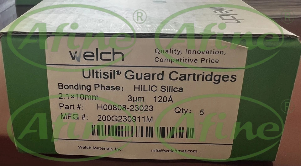 AFINE Welch ULTISIL HILIC 실리카 카트리지 3 m 120 A 2.1x10mm H00808-23023