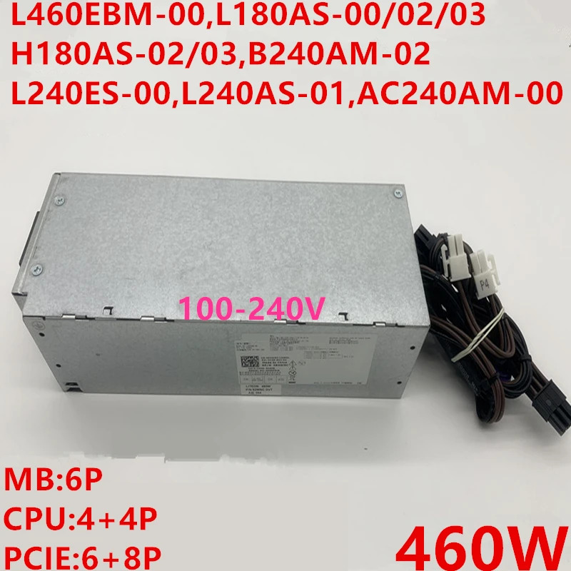 델 3050 3080 5050 7050 7080 3250 3665 3660 3668 6 핀 460W 전원공급장치 L460EBM-00 H460EBM-00 HU460AM-01 PSU