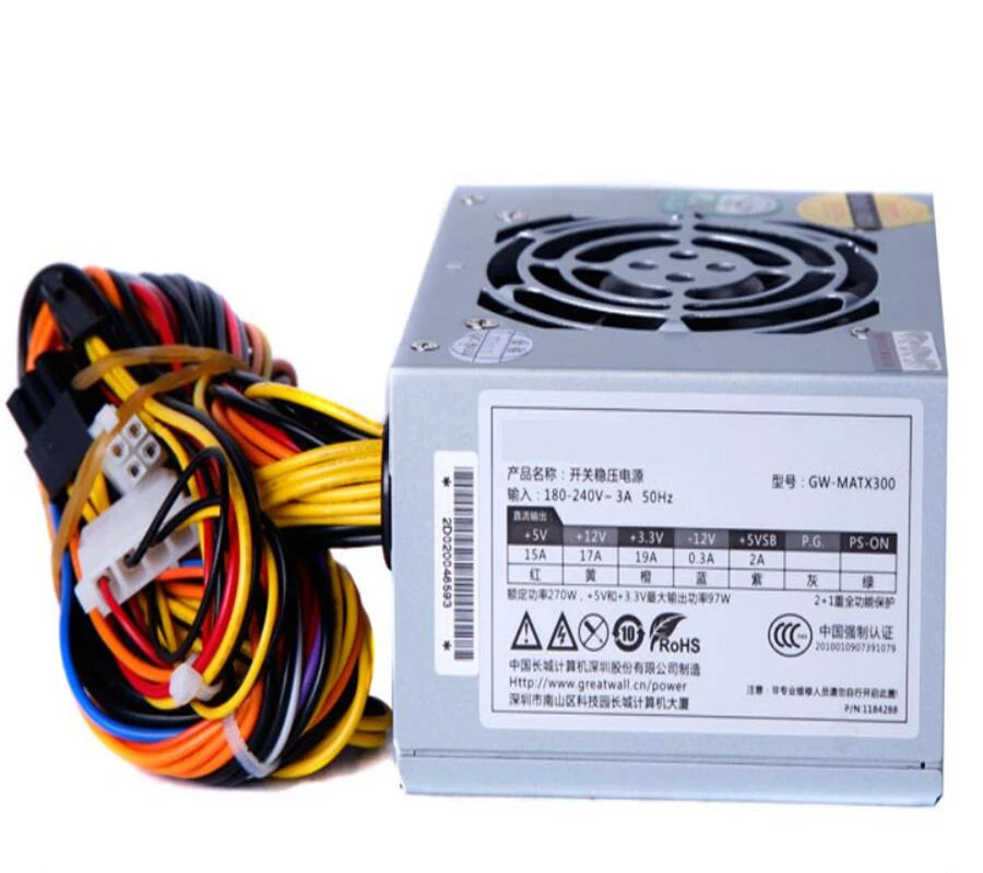 만리월 SFX 미니 섀시PC PSU 조용소형 전원공급장치 270W 스위칭 GW-M300 신