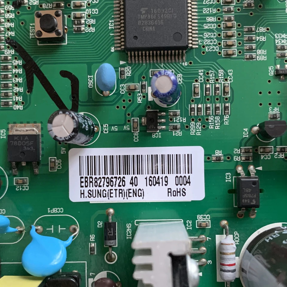 LG 냉장고오리지널 마더보드 제어 모듈 EBR82796726 40 EBR827967 EAX67056501