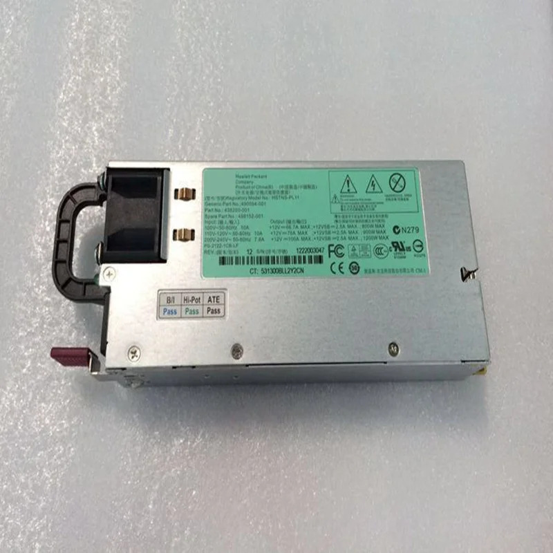 hp호환 DL380 G6 DL580 G7 PSU 1200W 전원공급장치 142258-002 498152-001 490594-001 438203-001 HSTNS-PL11 5001