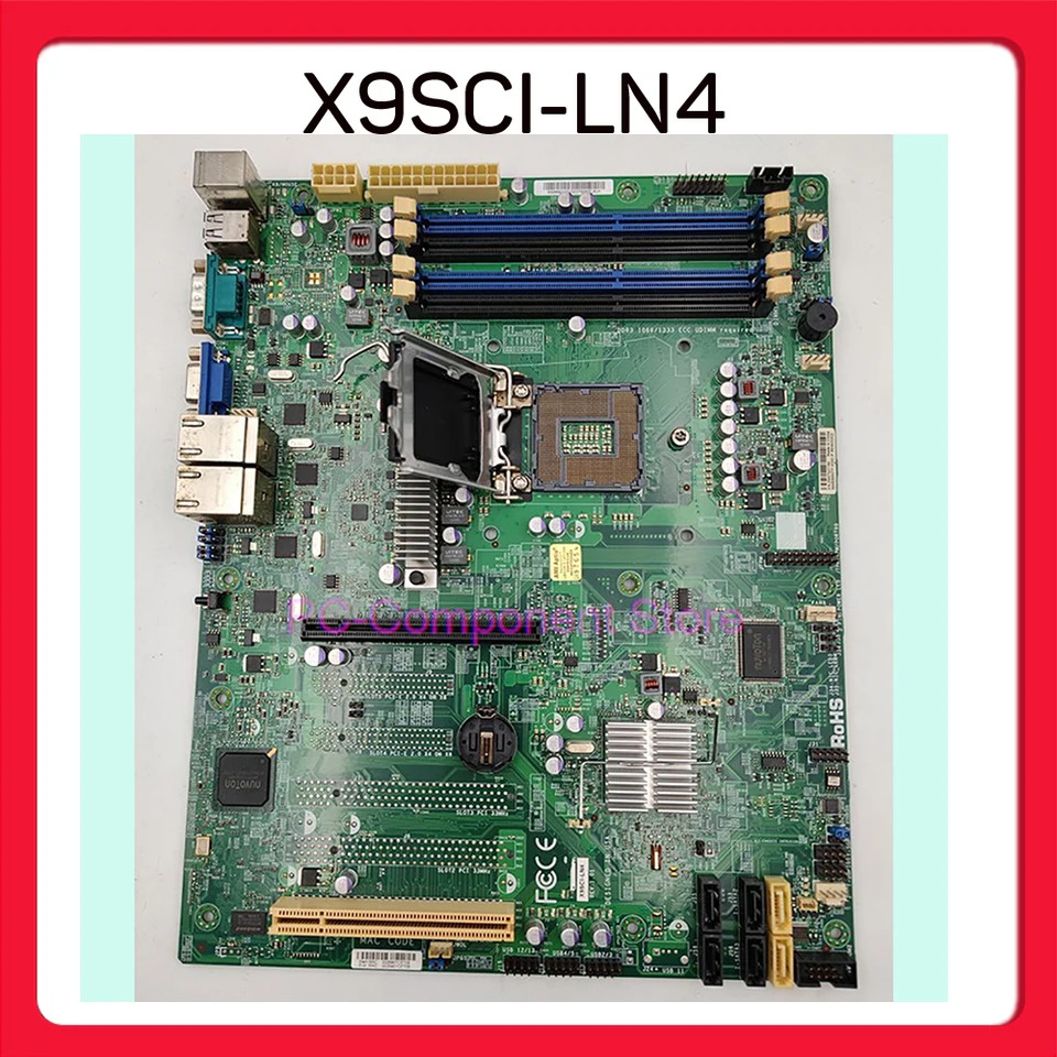 Supermicro 서버 워크스테이션 마더보드X9SCI-LN4LGA1155는 intel호환을 지원 제온 E3-1200 V2 시리즈