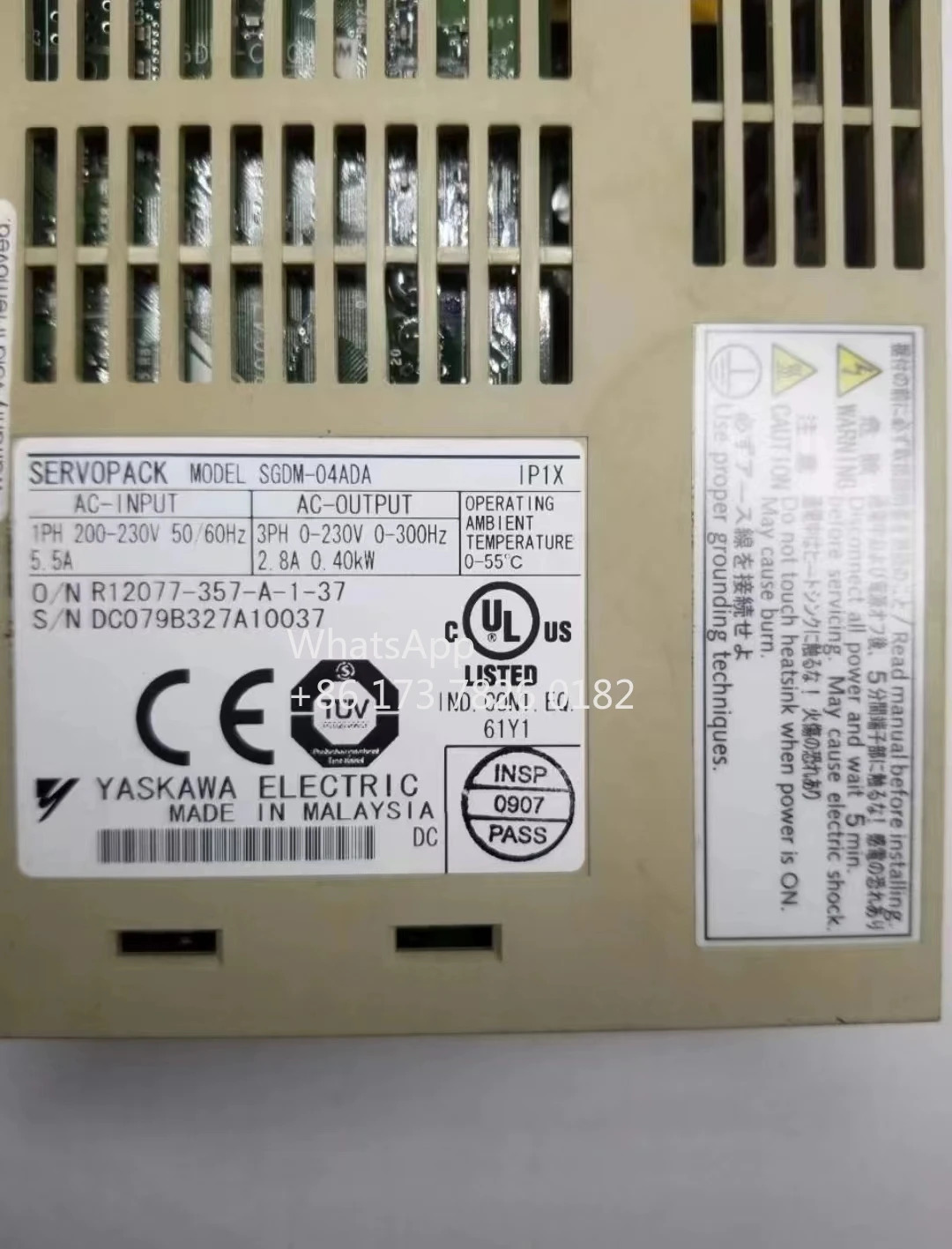 SGDM-04ADA 리퍼 서보 드라이브 400W 기능 OK