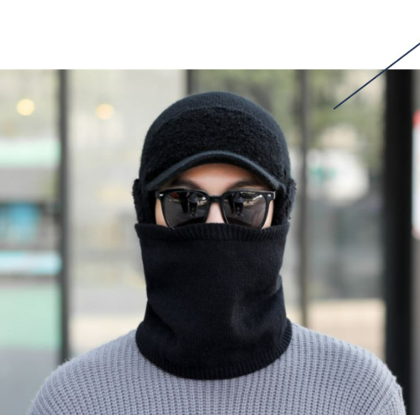 라이즈올 일체형넥워머 바라클라바 겨울모자 귀도리모자 - 상품 이미지