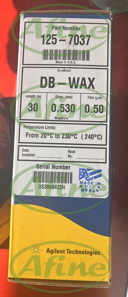 AFINE Agilent J W DB-WAX GC 럼 30 m 0.5m 125-7032E 1.00m 5 인치 케이지 125-7037 0.50m 7