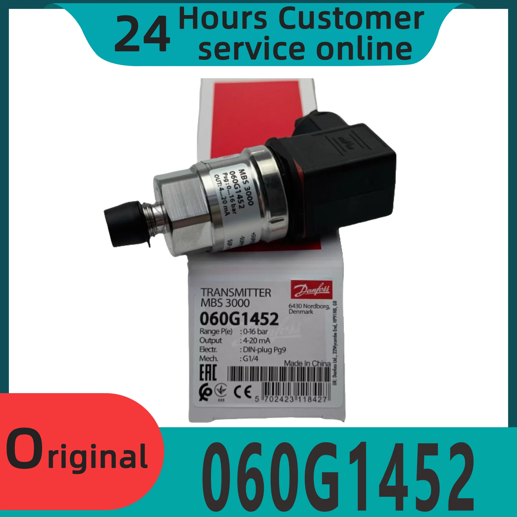 오리지널 압력 트랜스미터 060G1452 060G6139 060G3756 060G6141 신