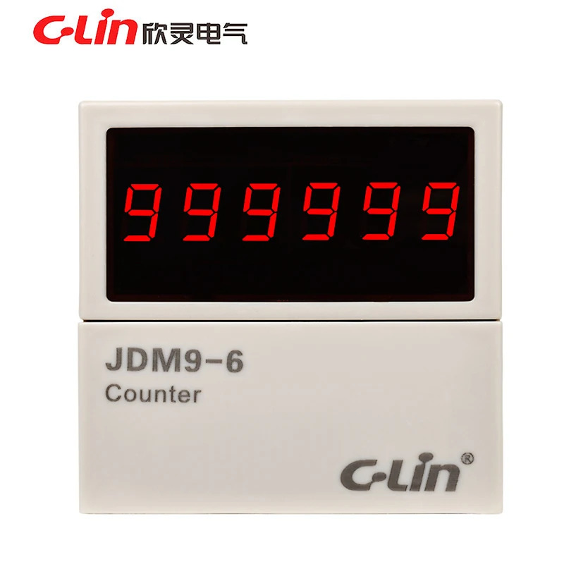 JDM9-6 AC220V AC380V DC24V 카운터 6자리 정전 메모리 T 시스템.1PCS