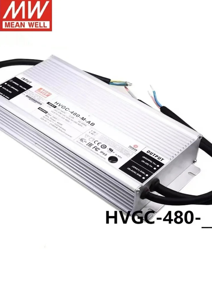 Mingwei LED 방수 전원공급장치 표준 정전력 출력 3 in 1 HVGC-480-M L H-AB 480W