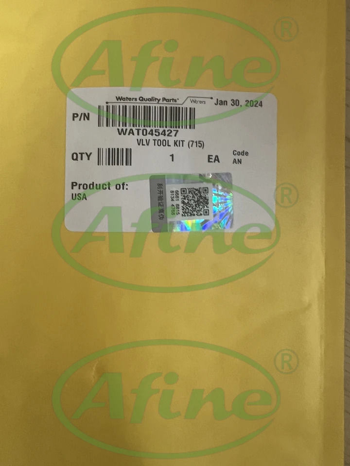 AFINE Waters 고압 밸브 개스킷 교체 도구 키트 WAT045427 hp호환MV