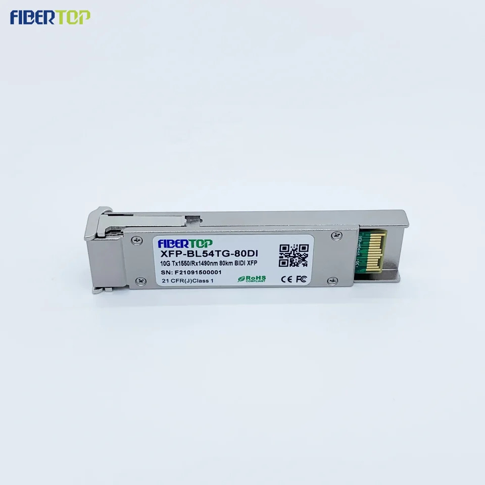 FIBERTOP 광섬유 송수신기 10G XFP bidi 1550 Tx 1490nm Rx 80km
