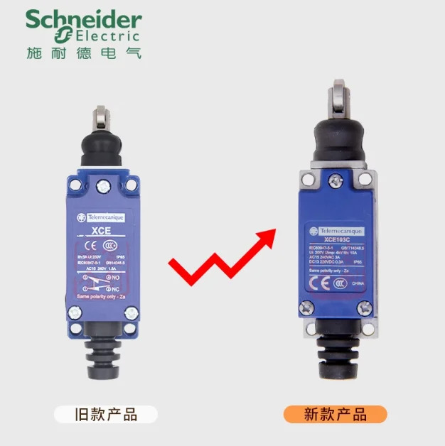 SCHNEIDER 리미트 트래블 스위치 XCE-103작동 전면 후면 트리거 XCE103C