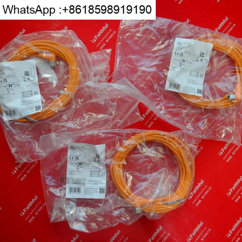 IFM EVT004 새 케이블 ADOAH040VAS0005E04 M12 4 코어 5 미터