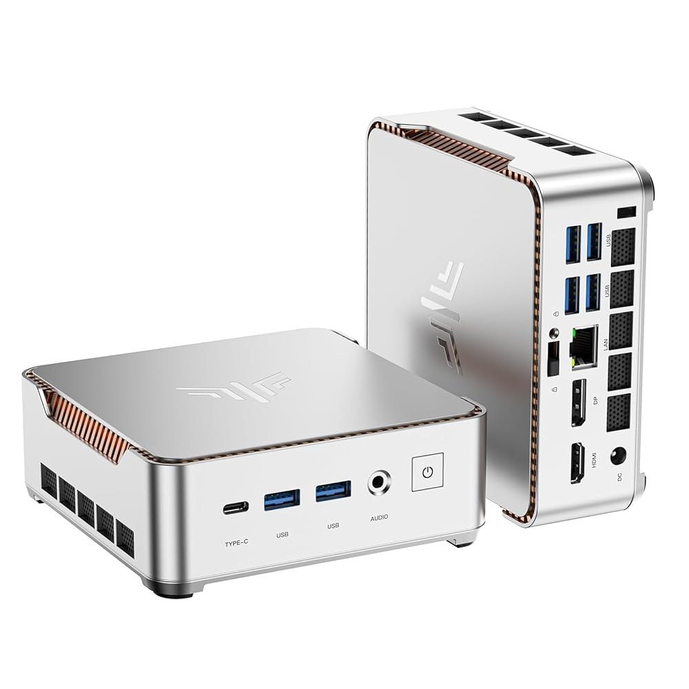 P2 미니 PC 16GB RAM 512GB 가정/비즈니스 컴퓨터용 트리플 Ryzen 4K 디스플레이/HDMI+DP+Type-C/Wi-Fi/BT SSD, 10110U/3500U/N9 - 상품 이미지