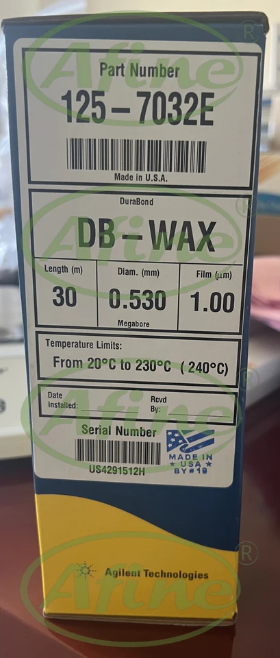 AFINE Agilent J W DB-WAX GC 럼 30 m 0.5m 125-7032E 1.00m 5 인치 케이지 125-7037 0.50m 7