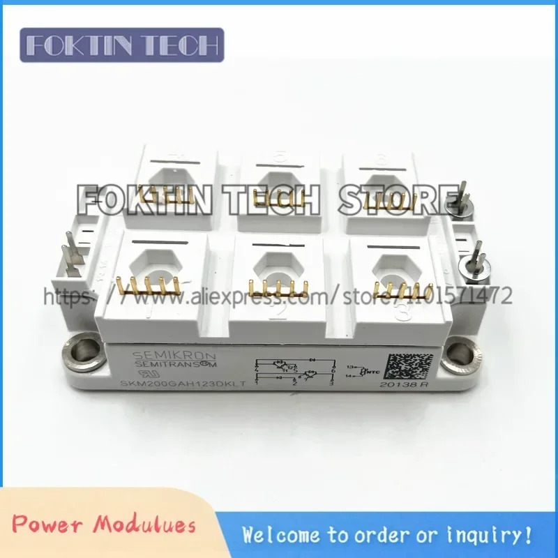 IGBT 파워 모듈 SKM200GAH123DKLT SKM200GAH126DKLT SKM200GAH126DKL SKM200GAH123DKL 신