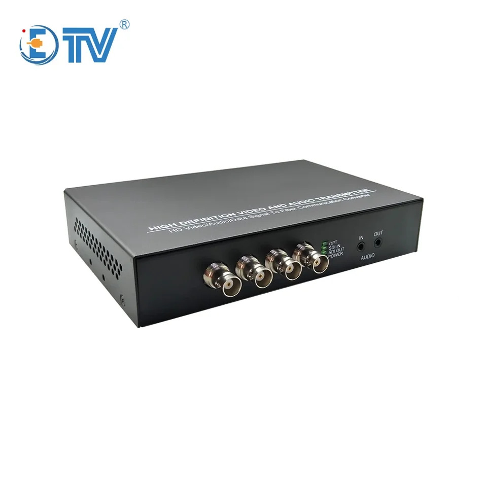네트워크 데이터 오디오 인터페이스 ETV 4ch HD SDI 광섬유 확장기