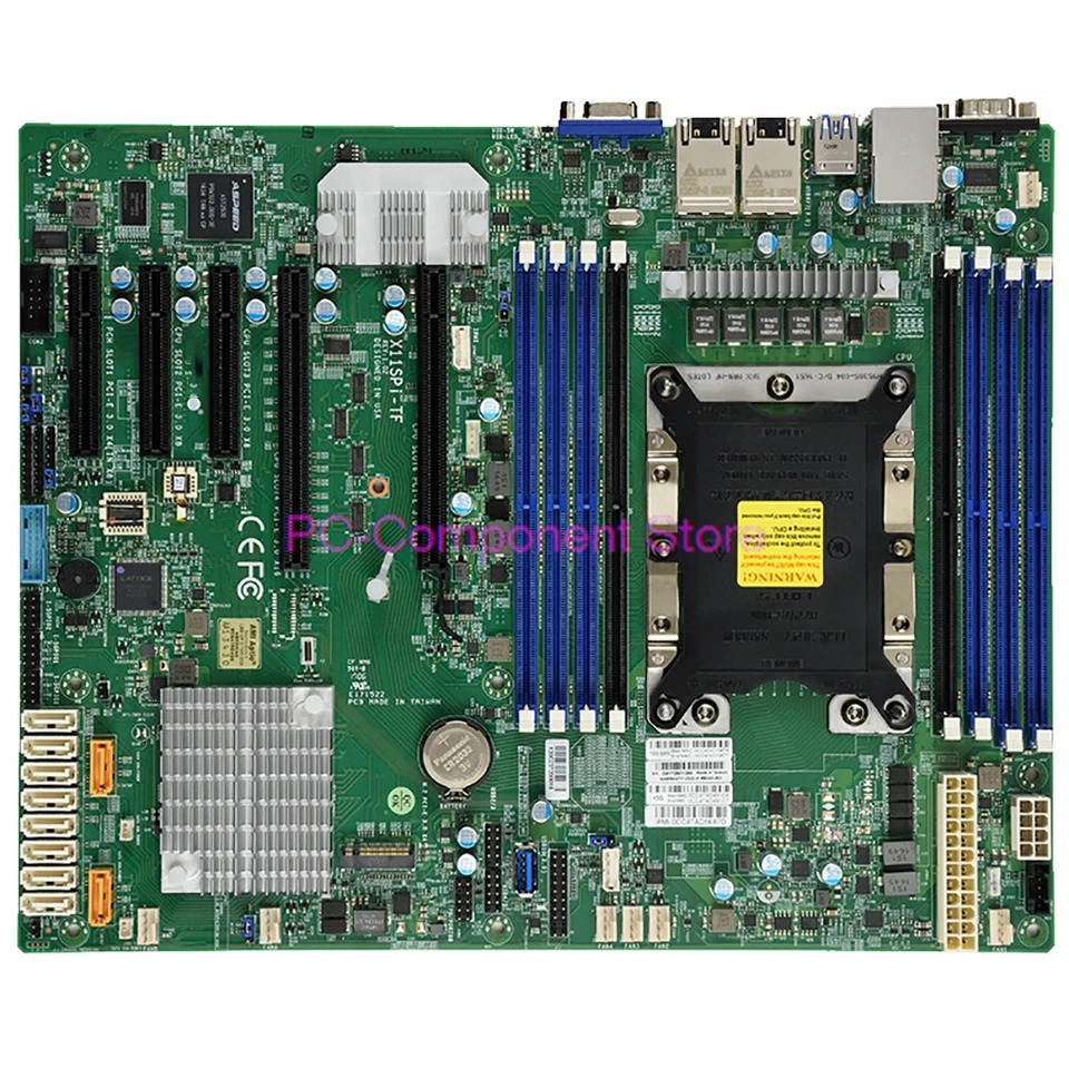 Supermicro 단일 채널 서버 마더보드듀얼 10G 이더넷 포트 C622 칩 M.2 IPMI LGA3647 X11SPi-TF