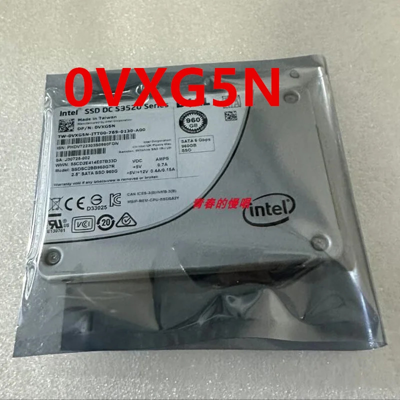 오리지널 솔리드 스테이트 드라이브 DELL 960GB 2.5 인치 SATA SSD 0VXG5N VXG5N SSDSC2KB960G7R 신