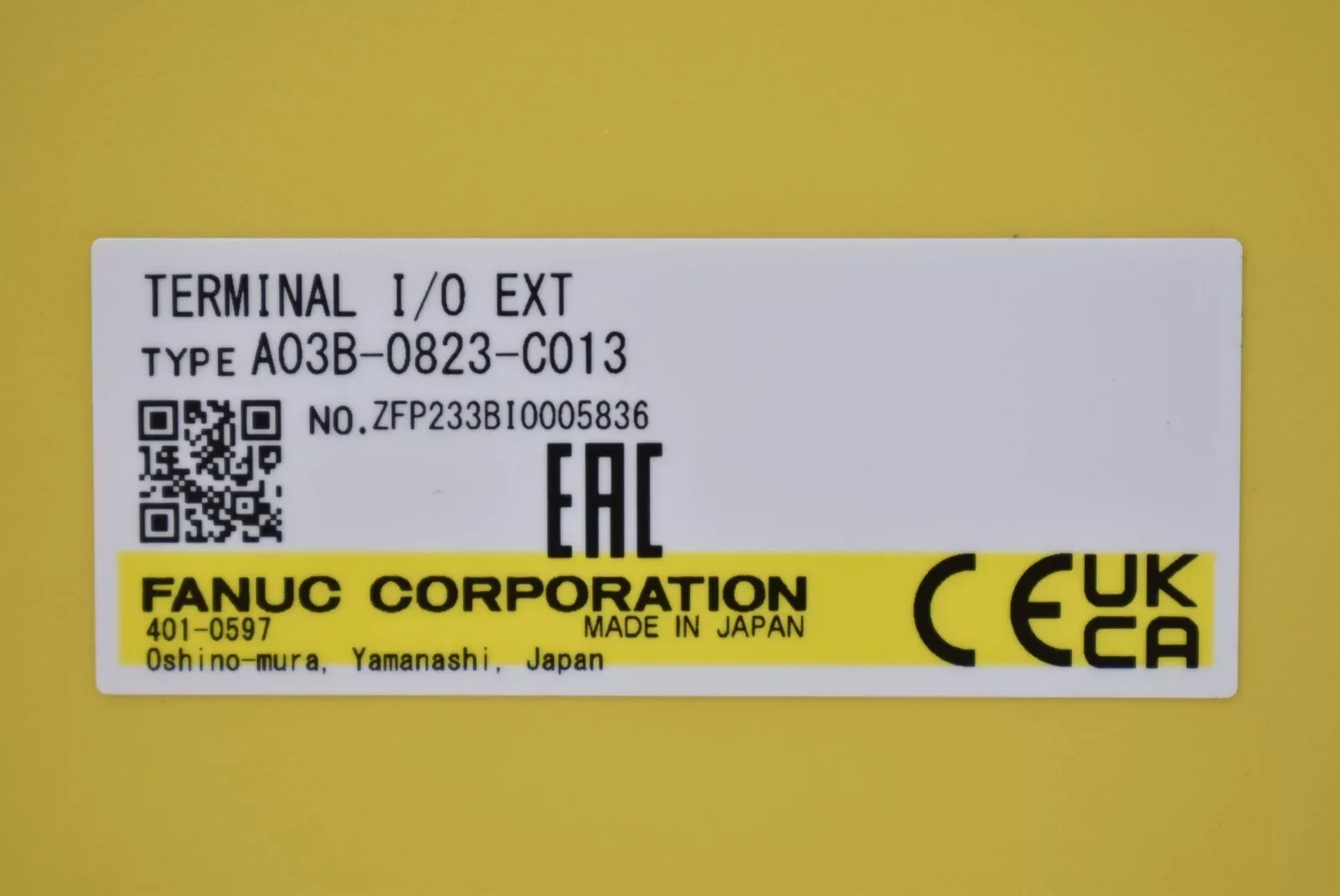 A03B-0823-C013 Fanuc 서보 드라이버 I/O 모듈 12개월 A03B0823C013