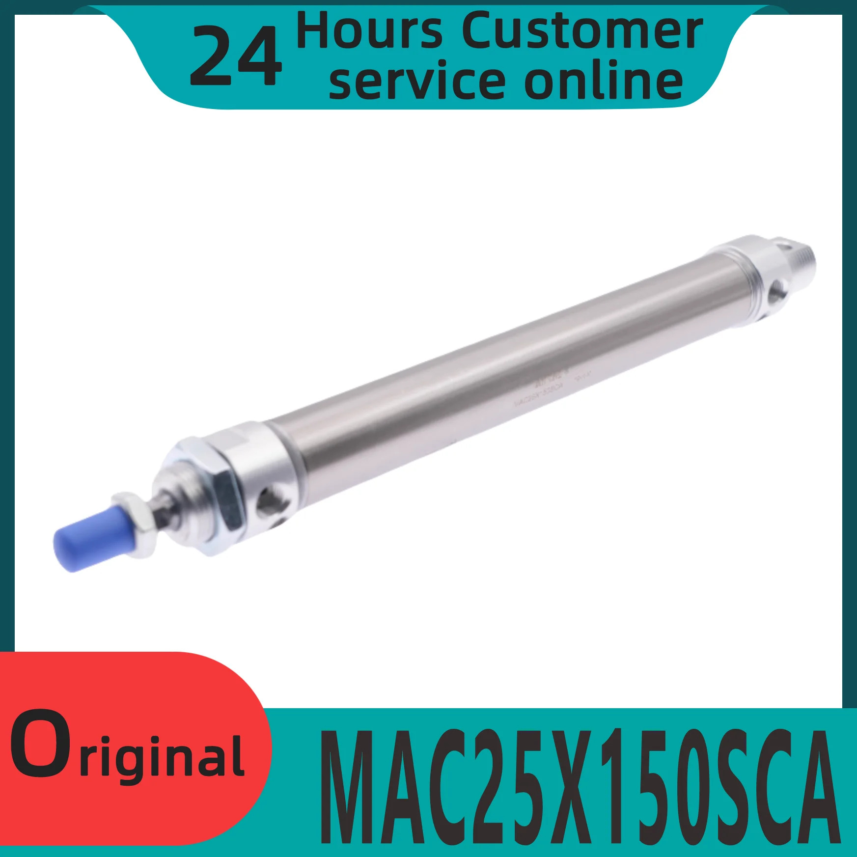 오리지널 버퍼링 스테인레스 스틸 미니 실린더 MAC25X150SCA MAC25X160SCA MAC25X175SCA MAC25X200SCA MAC25X250SCA 신