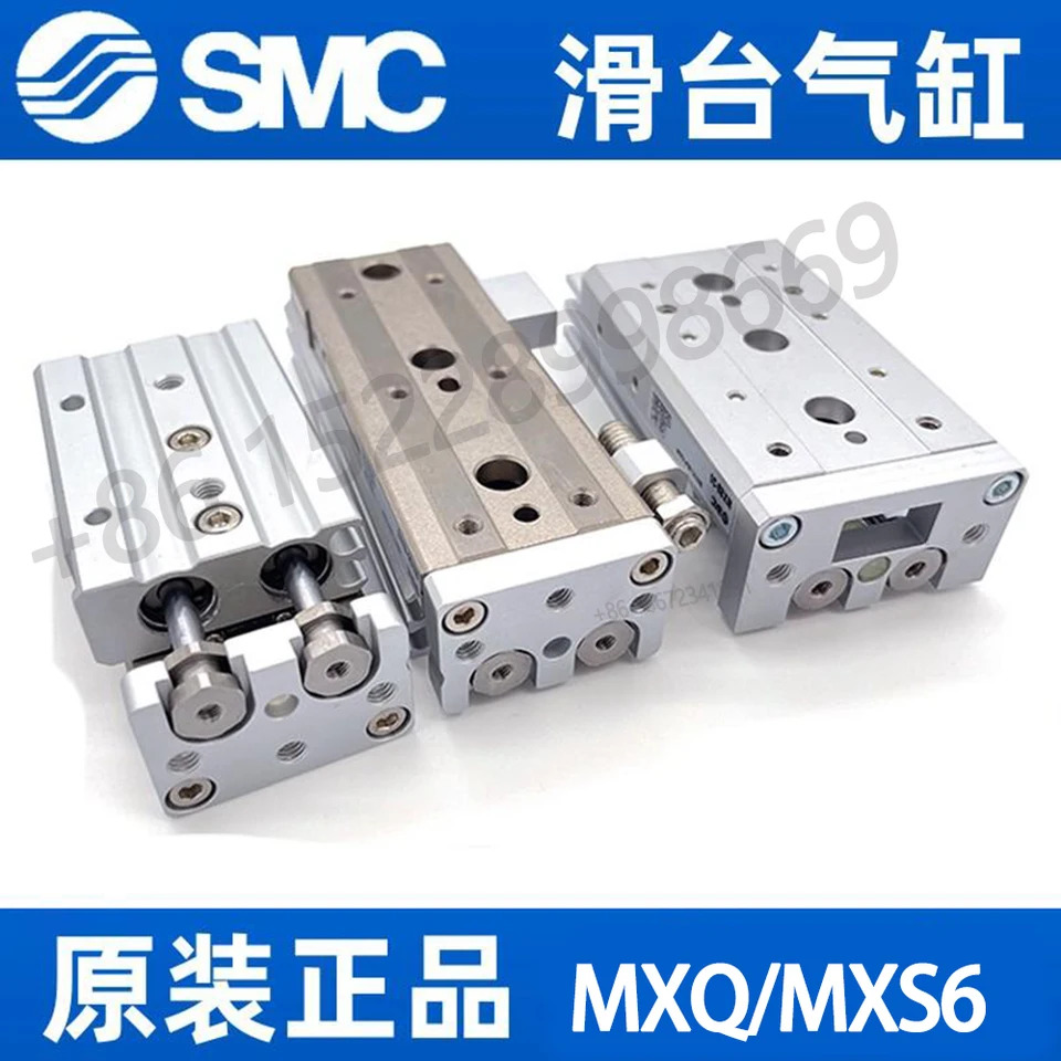 SMC 공압 실린더 에어 슬라이드 MXS25-10-20-40-50-75-100-125-150-A B C AS BS CS AT BT CT 리미트 버퍼 포함