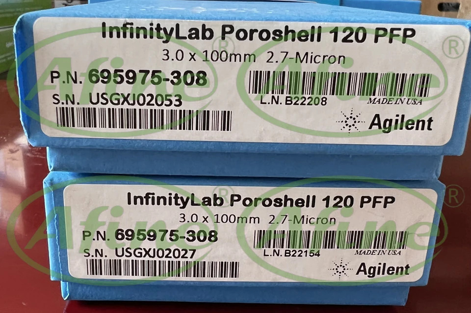 AFINE Agilent 컬럼 695975-308 Infinity Lab Poroshell 120 PFP 3.0x100mm 2.7 m 크빈티지토그래피 분석