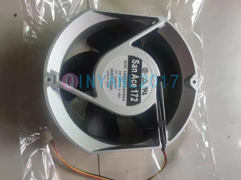 ONE SANYO 냉각팬 109E5724H504 DC 24V 0.58A 172x150x51mm 17cm 3핀 신
