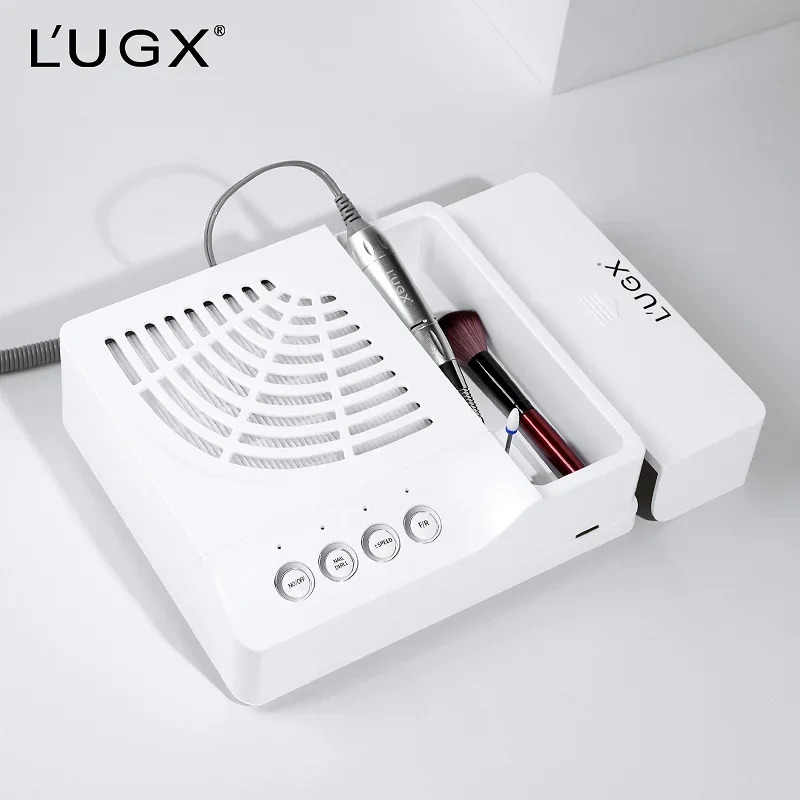 LUGX 60W 35000RPM 2 in 1 네일 드릴 진공 기 프로 전기 집진기 기계
