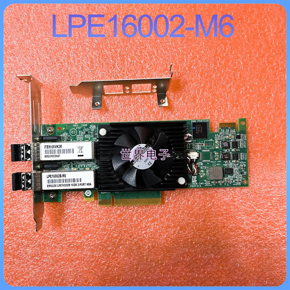 HBA 광섬유 카드 LPE16002-M6 델 16002 0F3VJ6 06VK2R 16G