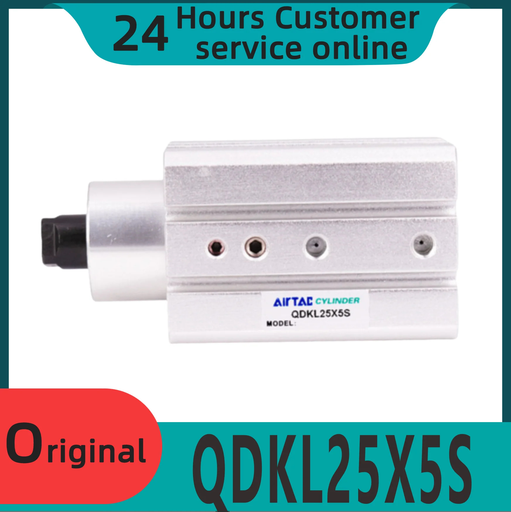 오리지널 플랫 타입 스루 플레이트 로터리 클램핑 실린더 QDKL25X5S QDKL20X5S QDKL32X5S QDKL40X5S 신