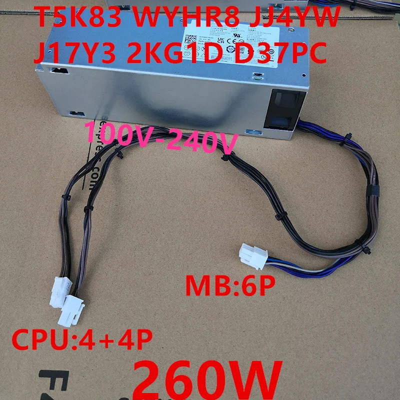 델 3080 5080 7080 7070 3990 3881 6 핀 260W 전원공급장치 0T5K83 0WYHR8 0JJJ4YW J17Y3 2KG1D D37PC HK360-84PP