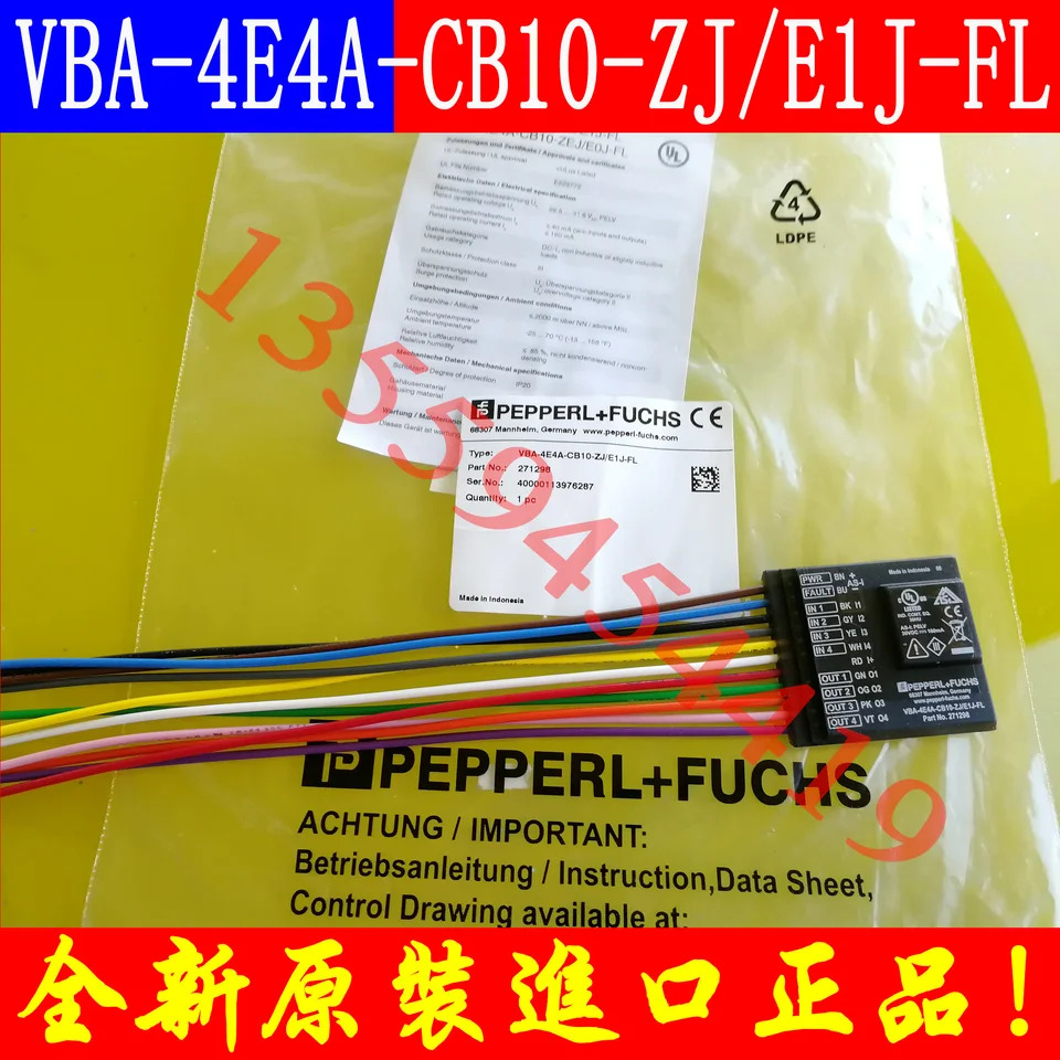 AS 인터페이스 인쇄 회로 기판 모듈 VBA-4E4A-CB10-ZJ E1J-FL 납품