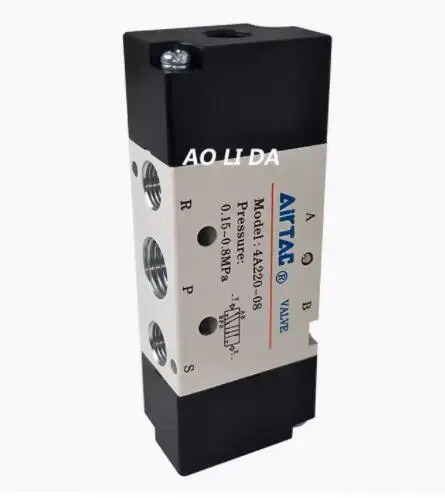 Airtac 2위치 5 환기 제어 방향 밸브 4A220-08 4A420-15 4A320-10